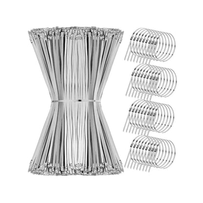 200 Pcs Heavy Duty 304 Stainless Steel Zip