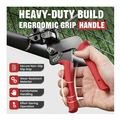 Stainless Steel Cable Tie Gun with Metal Zip Ties