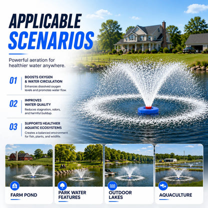 Remote-Controlled Automatic Floating Pond Aerator