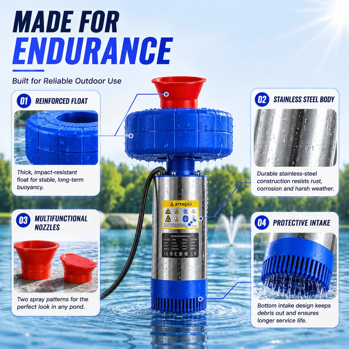 Remote-Controlled Automatic Floating Pond Aerator