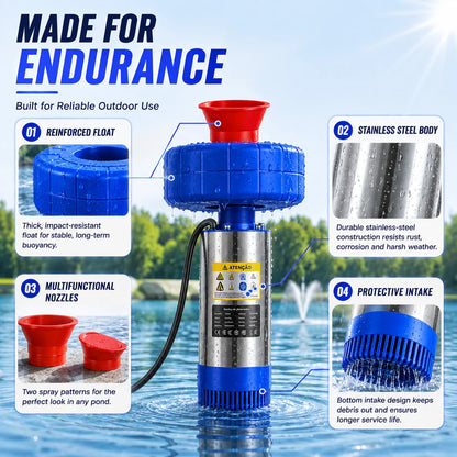 Remote-Controlled Automatic Floating Pond Aerator