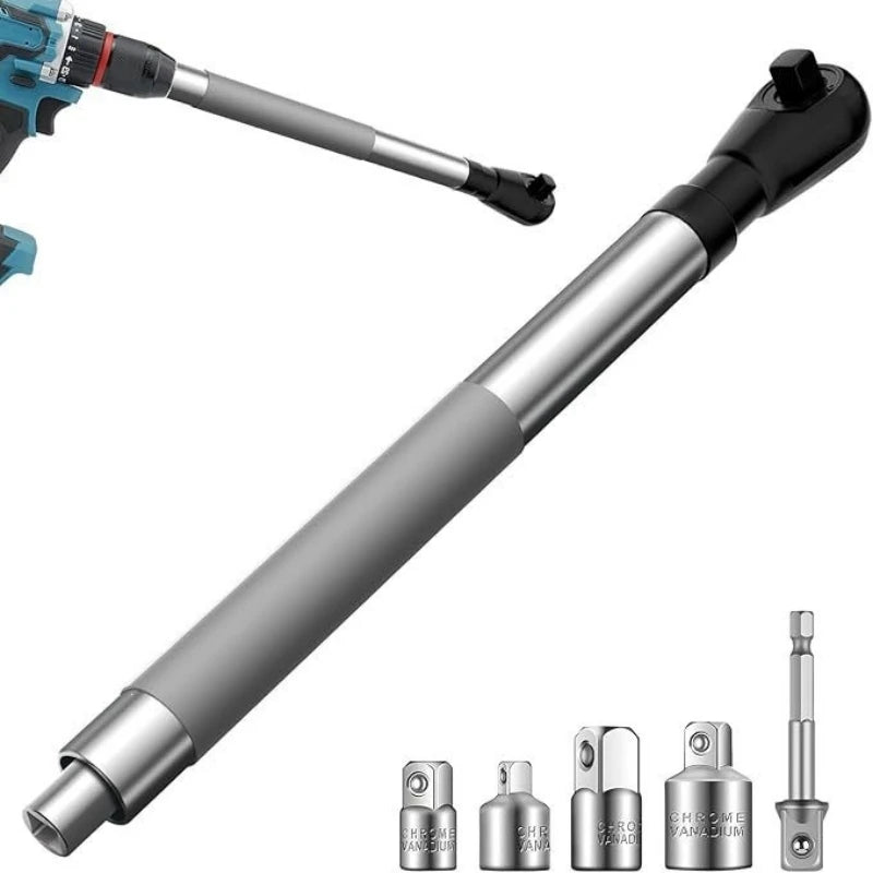 Heavy-Duty 72-Tooth Ratcheting Wrench Extender – 1/2" Drive