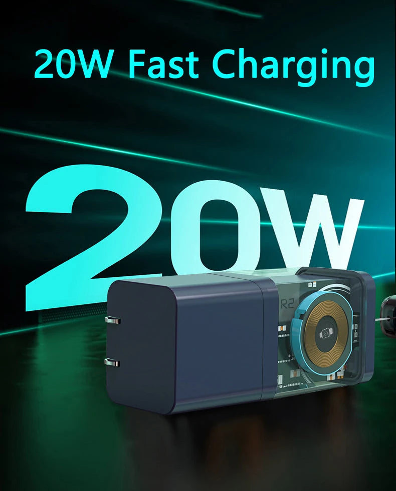 3-in-1 20W Fast Charging Power Bank with Wireless Charger for Apple Watch & Phones