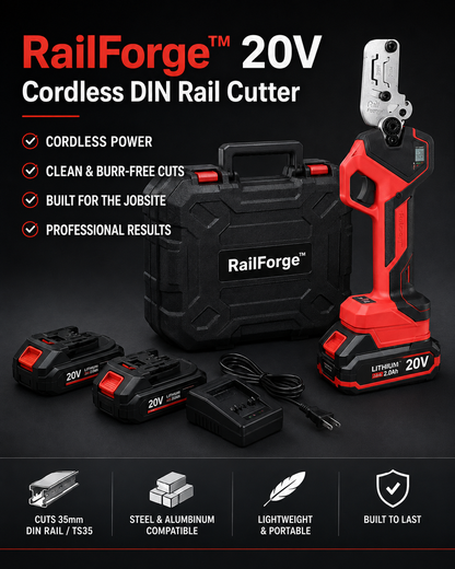 RailForge™ 20V Cordless DIN Rail Cutter